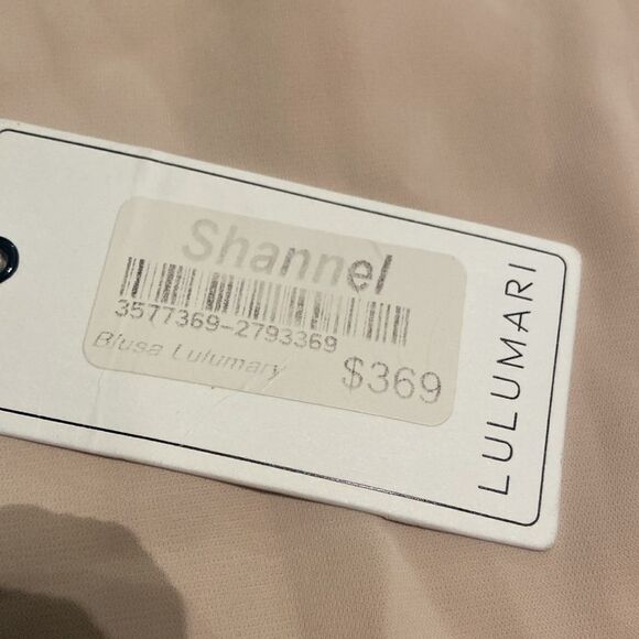 Ladies lulumari one shoulder blouse drape blush color size small - Picture 6 of 10